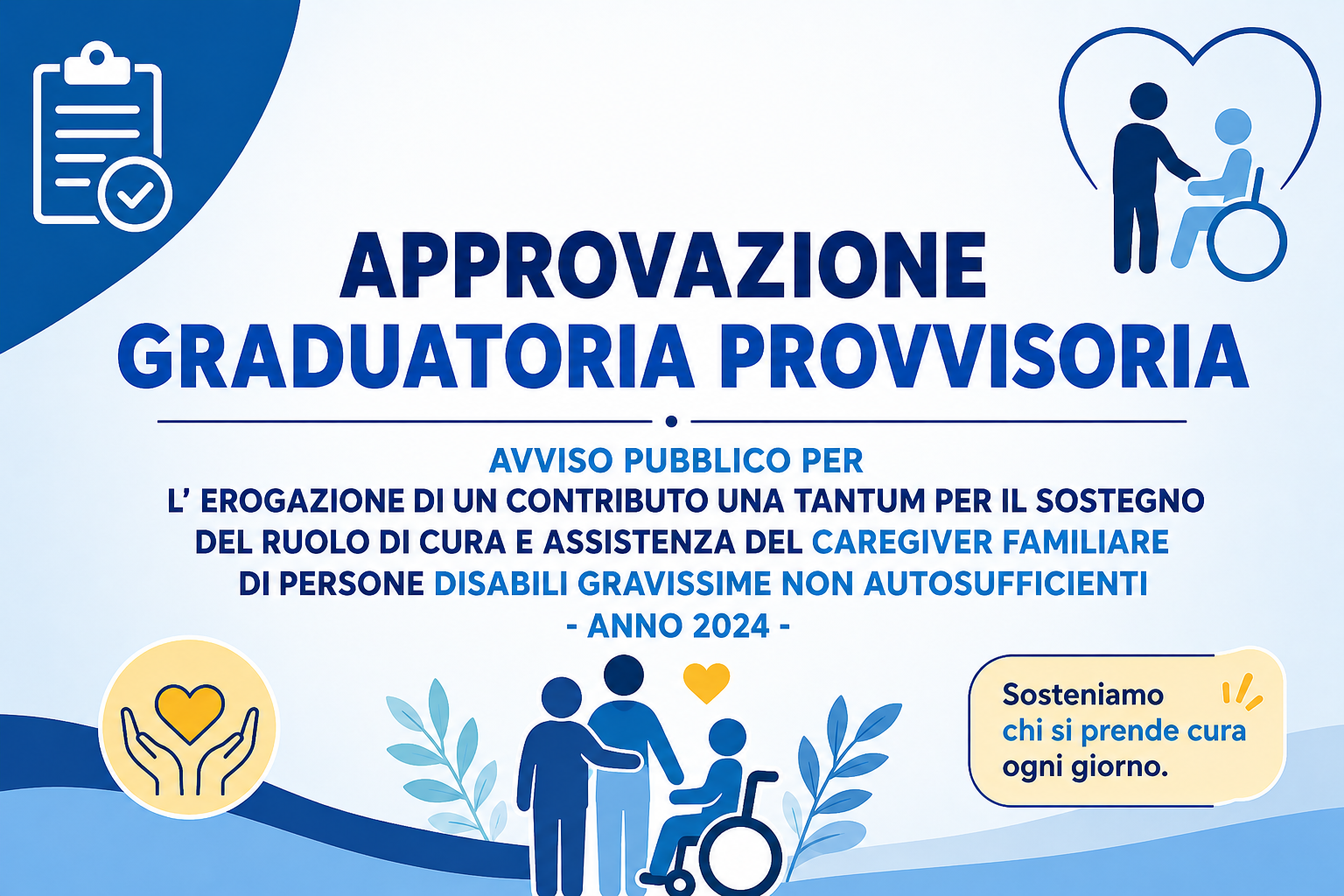 GRADUATORIA PROVVISORIA - CAREGIVER Anno 2024