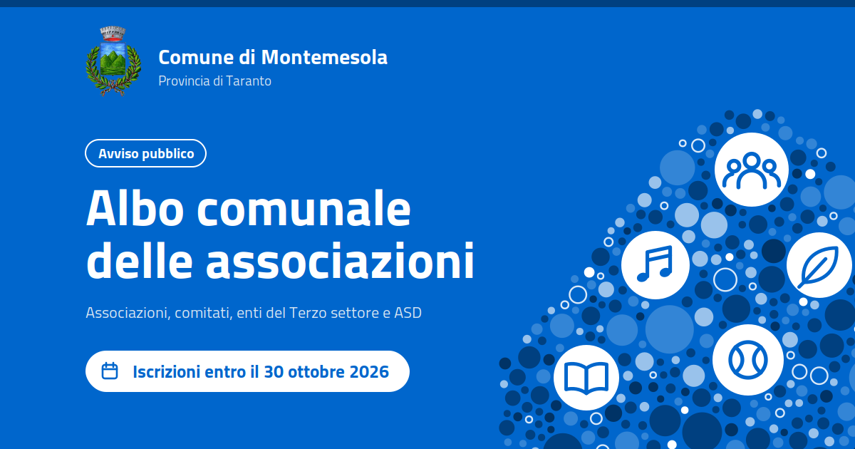 Istituzione dell'Albo Comunale delle Associazioni